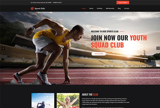 Sports+Club+WordPress+Theme